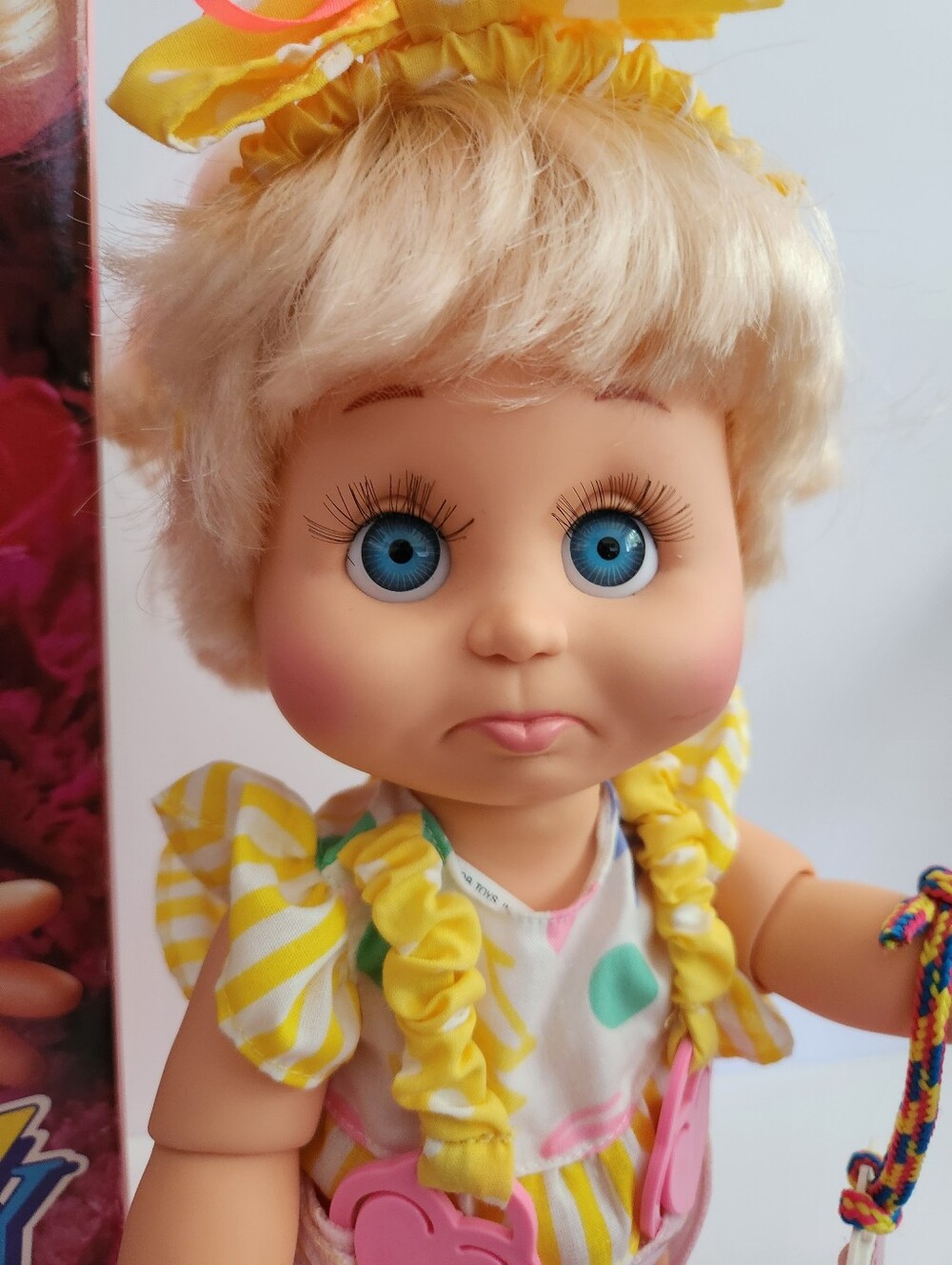 Vintage Galoob Baby Face So Sorry Sarah Doll #6 Canadian Version with Box - Picture 3 of 10
